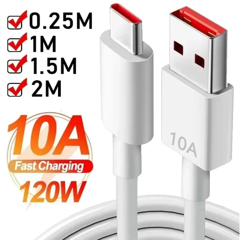 7A/10A สายเคเบิล Type-C ชาร์จเร็ว / เครื่องชาร์จสายเคเบิลข้อมูล USB Type-C โทรศัพท์มือถือ