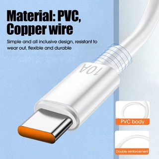 7A/10A สายเคเบิล Type-C ชาร์จเร็ว / เครื่องชาร์จสายเคเบิลข้อมูล USB Type-C โทรศัพท์มือถือ