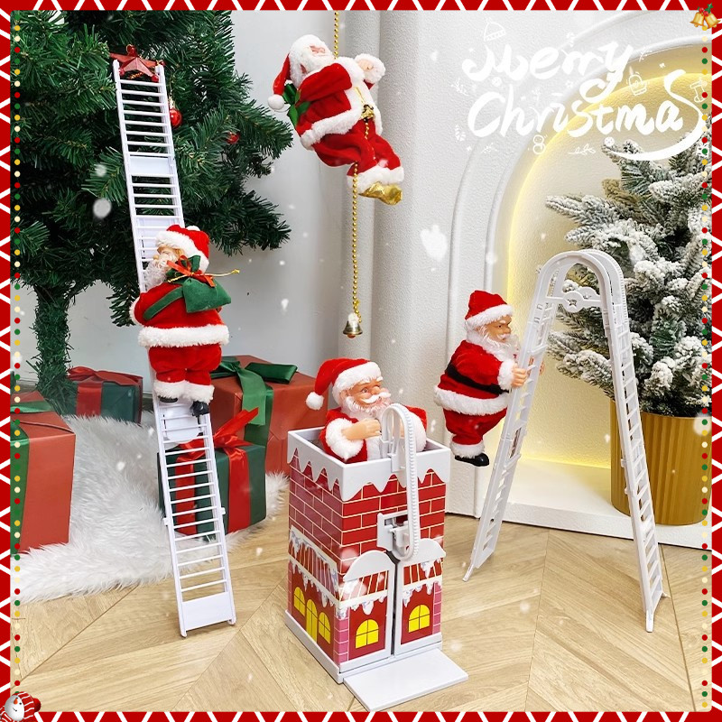 COD บันไดปีนเขาซานตาคลอส ปีนเชือกอัตโนมัติ ของขวัญคริสต์มาส ของเล่นซานต้า