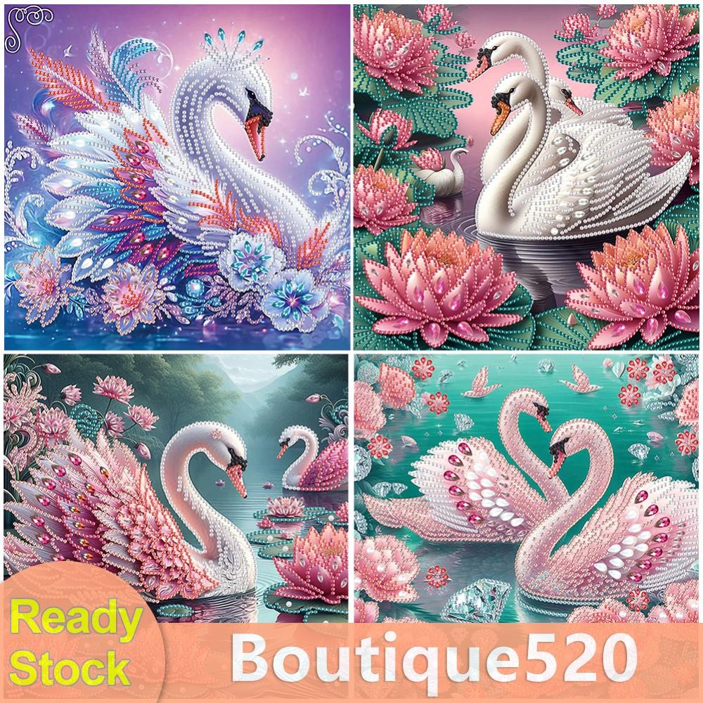 5d DIY ชุดภาพวาดเพชรเจาะรูปพิเศษบางส่วนของตกแต่งบ้านหงส์ [boutique520.th]