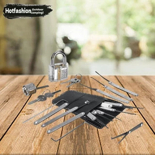 ปลดล็อค LockPractice Pick Set Key Extractor Padlock Lockpick Tool