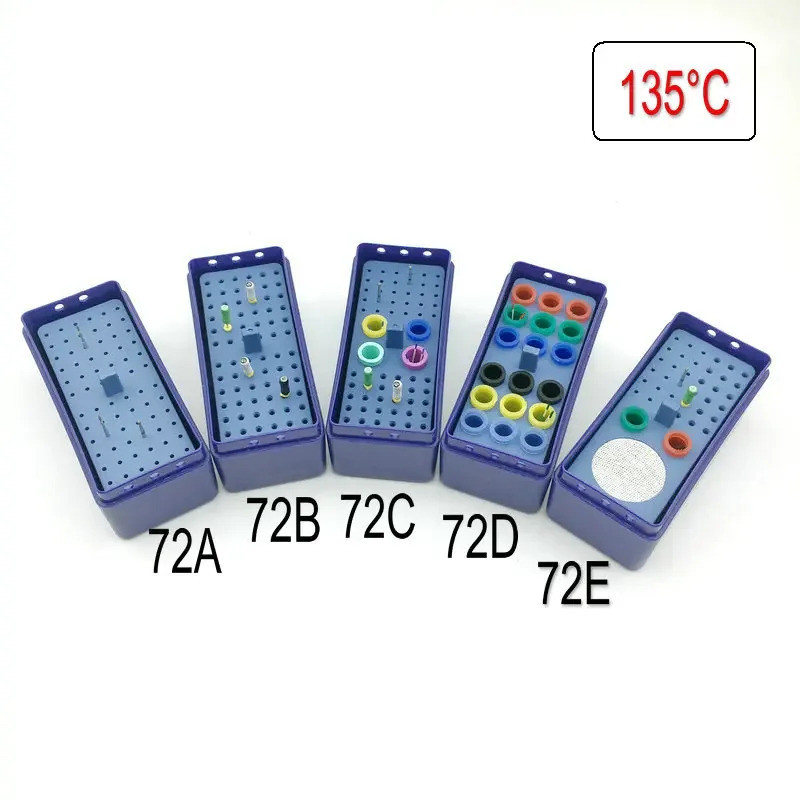 1 PC 72 หลุมทันตกรรม Autoclavable Endo กล่องสําหรับ Bur,Reamer และ Gutta Percha จุด Endodontic กล่อง Endo ผู้ถือ Endo