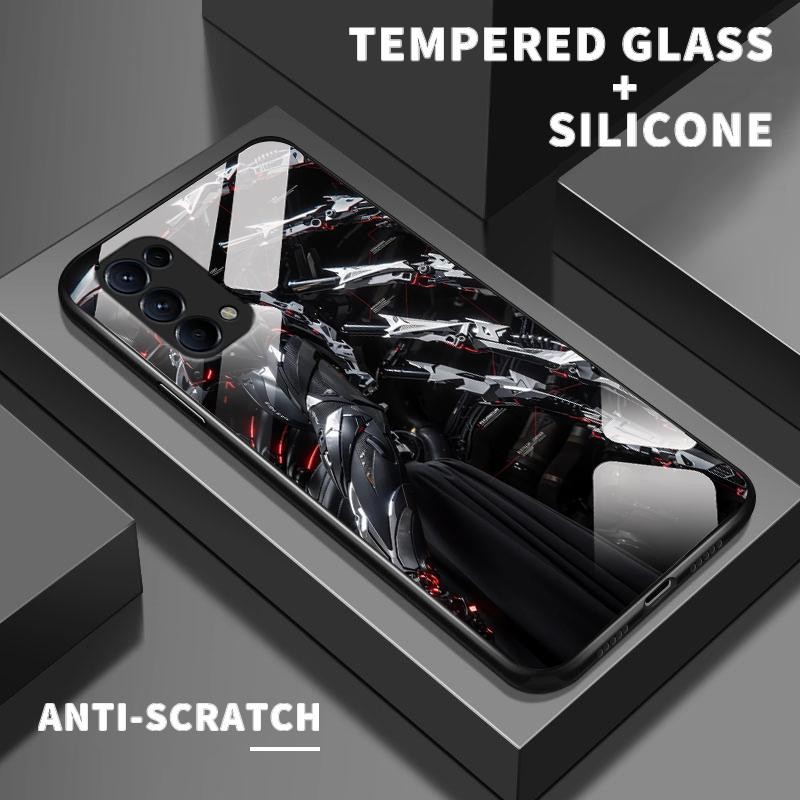 เหมาะสำหรับ OPPO Reno5 4G 5G Reno4 F Lite Reno2 Z Reno3 กรณีโทรศัพท์มือถือกันกระแทกเคส Movies & Musi