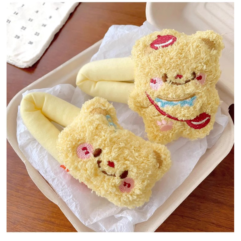 น่ารักหวานการ์ตูนตุ๊กตาหมีเนย/อังคารสีแดงคิตตี้แมวกิ๊บผู้หญิงด้านข้างขอบเครื่องประดับผมของขวัญ