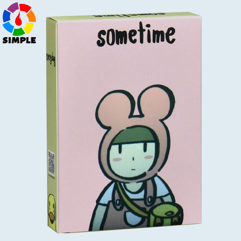 10.4*7.3cm Something Sometime Somewhere Everyday Oracle Deck 56 Pcs Daily Cards