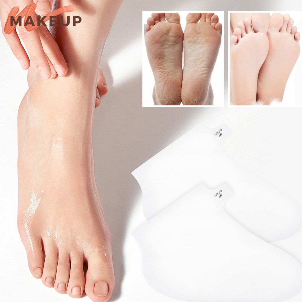 เครื่องมือดูแลส่วนบุคคล-หน้ากากเท้าโฮมเมดหน้ากากมือปกเปล่าสองชั้น-ฝาครอบหน้ากากมือให้ความชุ่มชื้น ทําเอง -ปลอกเท้าทิ้ง-ป้องกันกลิ่นป้องกันเหงื่อแขนเท้