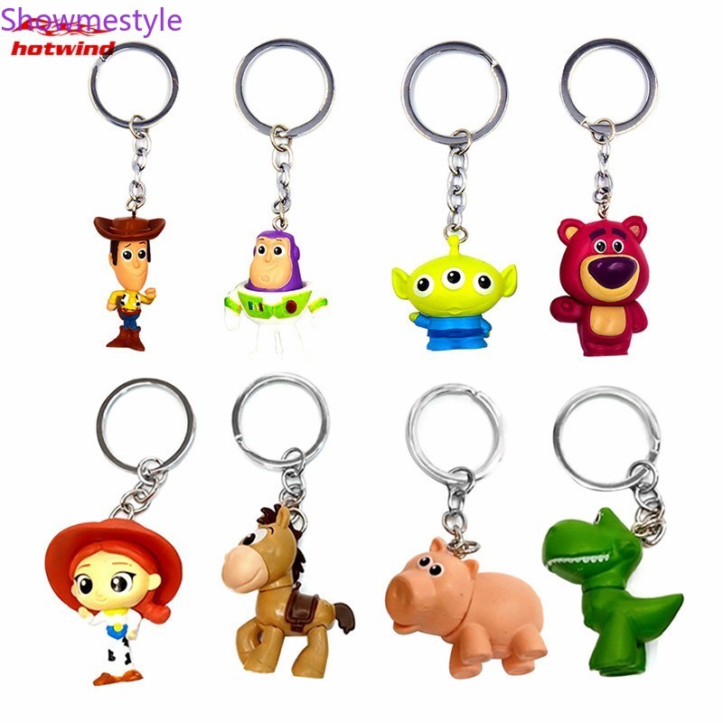 SML Creative Toy Story พวงกุญแจ Woody Buzz Lightyear Action Figure พวงกุญแจตุ๊กตาเด็กของเล่นของขวัญ