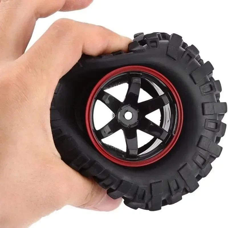 4pcs 1/10 1.9 นิ้ว Off Road Climb Rock Crawler ยางรถ Super Soft 96 มม.ยาง Tyre ล้อ Hex 12 มม.สําหรับ Tamiya CC01 D90 701A