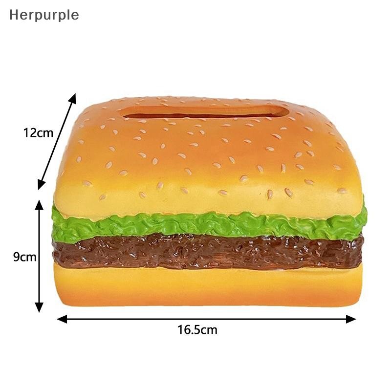 กล่องทิชชู่ฮัมบูร์กสีม่วงจําลองความคิดสร้างสรรค์เป็นตกลง,กล่องกระดาษลิ้นชักห้องนั่งเล่นย้อนยุค,เครื่องประดับตกแต่งสนุกบ้าน ไทย - รูปที่ 4