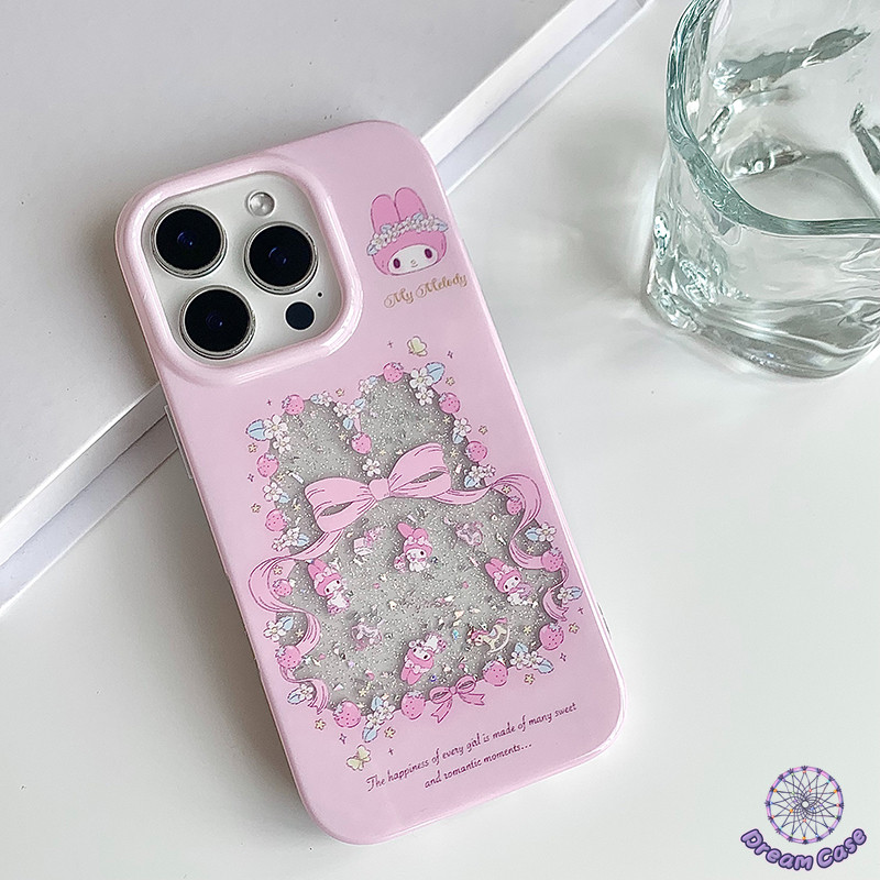 การ์ตูนน่ารักเมโลดี้หวานโบว์ดอกไม้นุ่ม เคส IPhone 16 11 13 15 14 12 Pro Max 7Plus XR 15 14 7 8 16 Plus X XS Max SE 2020 - รูปที่ 5