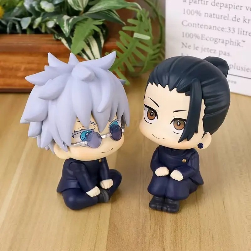 อะนิเมะ Kawaii Fushiguro Lookup Ryomen Sukuna ของเล่น Gojo Jujutsu Kaisen Mini Figures Eto Suguru นั่งรูป PVC คอลเลกชันตุ๊กตา - รูปที่ 4