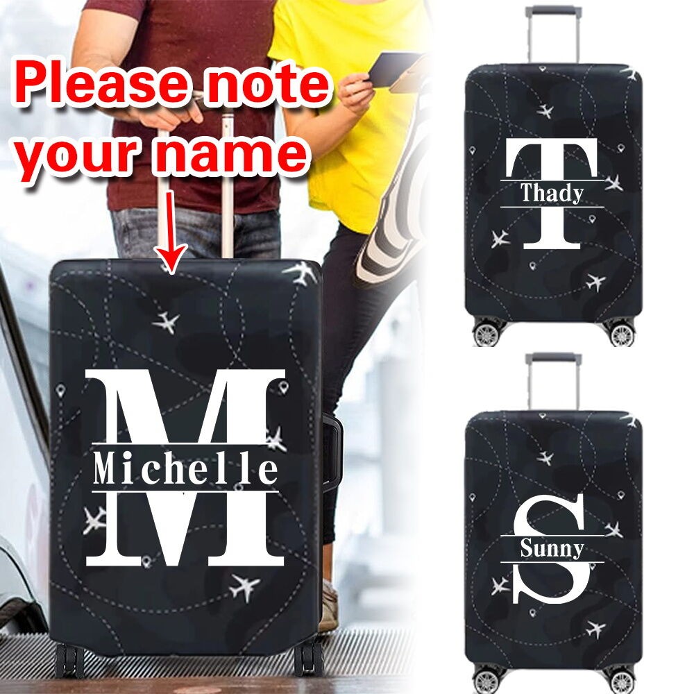 Customization nameฝาครอบกระเป๋าเดินทาง(18-32) กระเป๋าสัมภาระป้องกันแบบยืดหยุ่นและการออกแบบการพิมพ์Luggage Cover