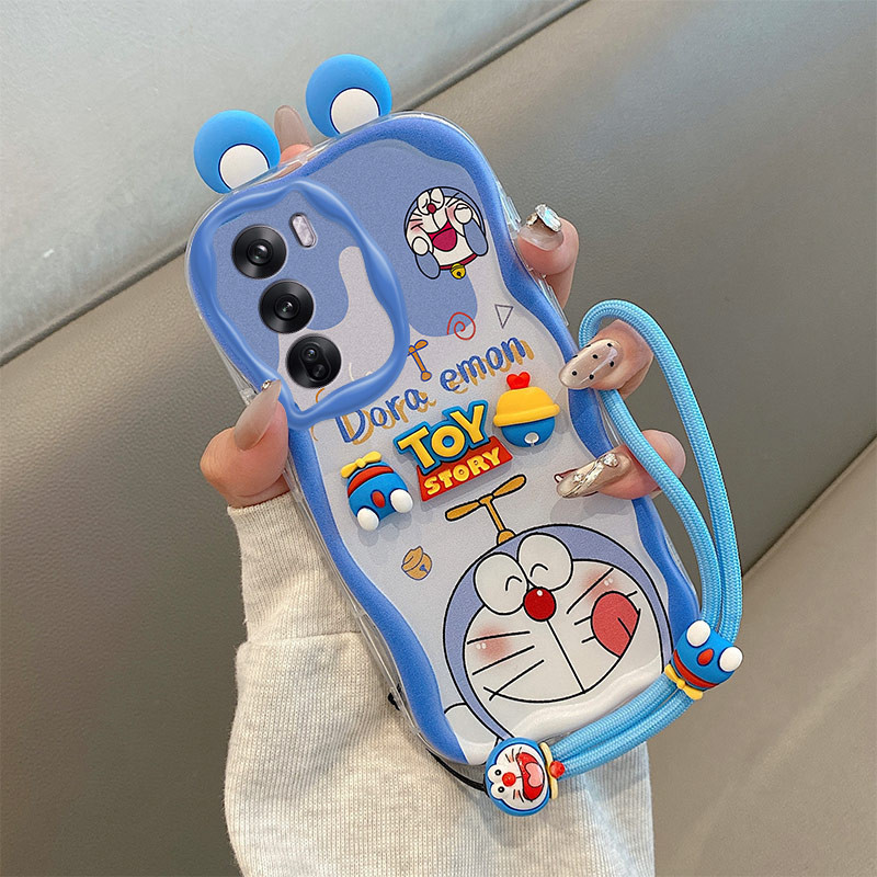 เคส  OPPO Reno 12 5G เคส  Kuromi Cute 3D Ears cream edge Soft Phone เคส  TY-EDNY