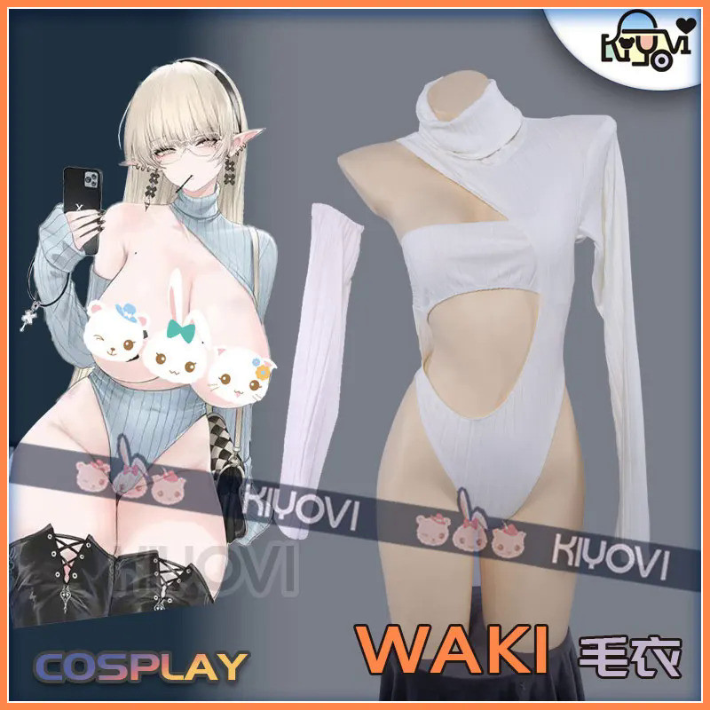 QY Blue Archive Itinose Asena Cosplay Costumes Itinose Asena Sweet Maid Dress Toki Costume White Swe