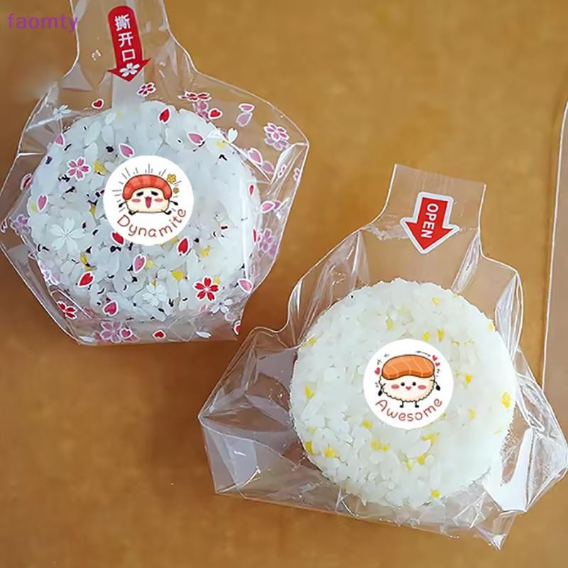 Famty 1 ม้วน /500 แผ่นวงกลมการ์ตูนซูชิรูปแบบสติกเกอร์วันเกิดงานแต่งงานตกแต่งสติกเกอร์ขนมอบกล่องอาหารกลางวันสติกเกอร์ป้าย TH