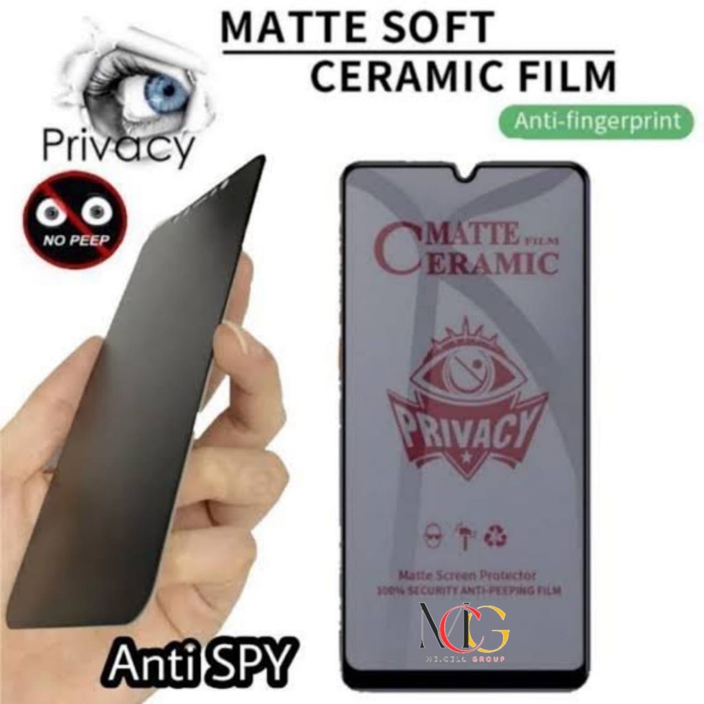 Tg เซรามิค Matte Spy Xiaomi Poco C85 C75 C73 C71 C65 C61 C55 C51 C50 C40 C31 C3 Poco F2 F2 Pro M7 M7