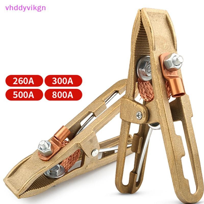 VHDD 260/300/500A วัสดุทองเหลือง A รูปร่าง Ground เชื่อม Clamp สําหรับเครื่องเชื่อมเชื่อม Clamp เชื่อมทองเหลือง Clamp TH