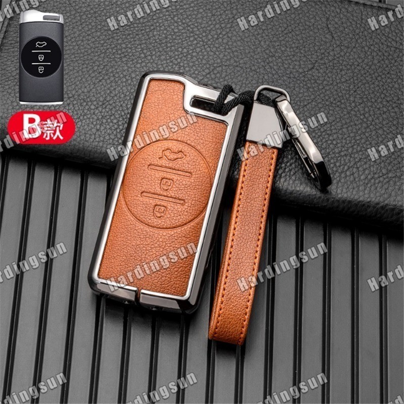 โลหะผสม + หนังกุญแจรถสําหรับ Chery Tiggo 8 Arrizo 5 Pro Gx 5x EQ7 Chery Tiggo 7 Pro 2020
