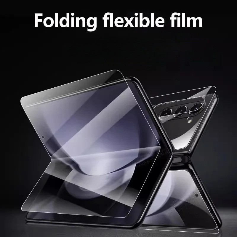 SAMSUNG 1-2PCS HD Clear Full Cover Soft Hydrogelฟิล์มสําหรับSamsung Z W25 W24 W23 W22 W21 Flod 6 5 4 3 2 SE 5Gพับโทรศัพท์น้ํามันกันฝนProtector