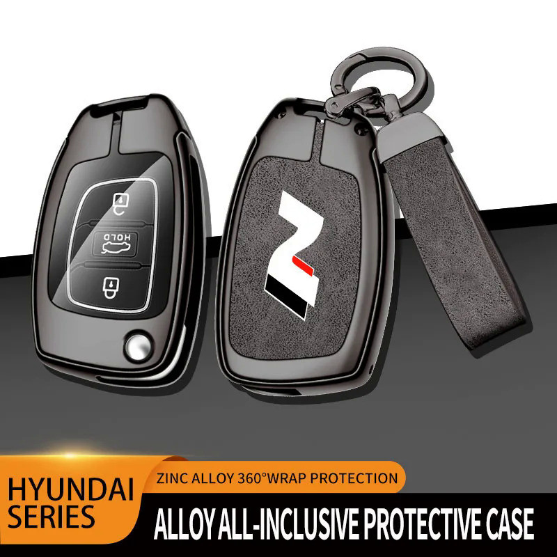 Car TPU Zinc Alloy Key Case Bag For Hyundai N Line Sonata Tucson Santafe ELANTRA i10 i20 i30 ix25 ix