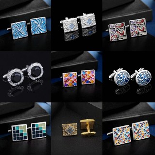 ❣️GHGl หรูหรา Hand-Polished Cufflinks เสื้อฝรั่งเศส Cuff Stu…