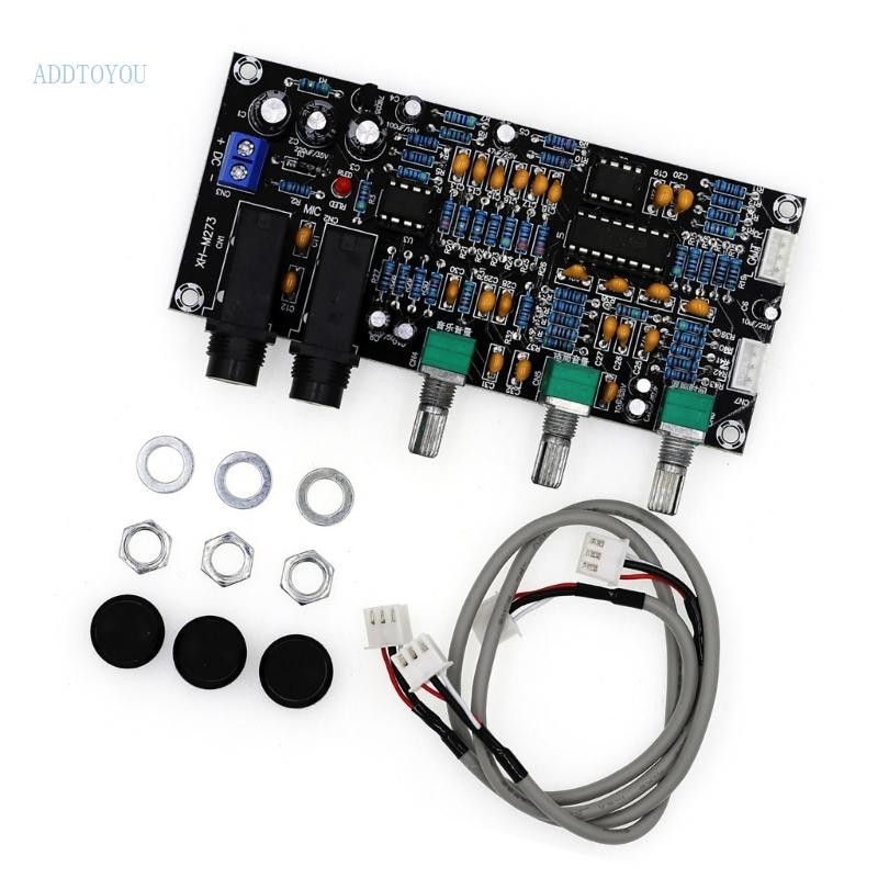 3C M273 คาราโอเกะ Reverberation Board Auditory Amplifier Module พร้อมการควบคุมไมโครโฟนอิสระสําหรับผู