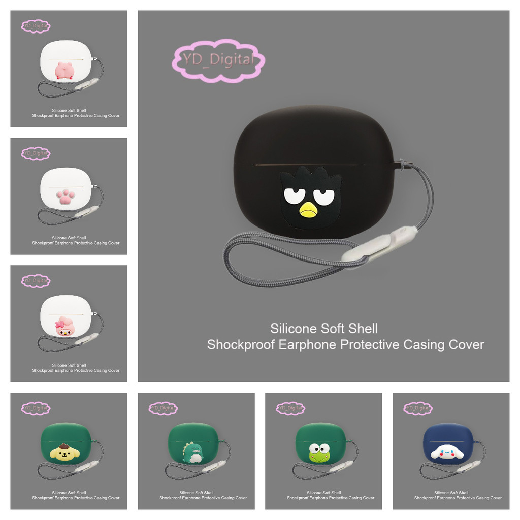 Earphone Case for 1More S20 Silicone Headphone Protective Cover Soft Shell Shockproof Headset Protec