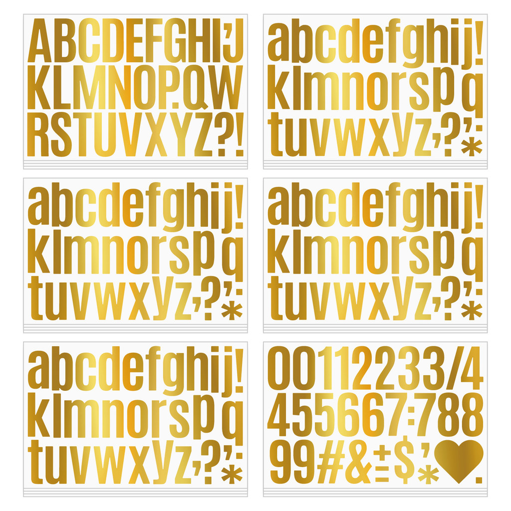 5 ซม.Gold Capital Letter จํานวนสติกเกอร์สําหรับโปสเตอร์ Board Grad Cap Diy Wall Decal ตกแต่ง
