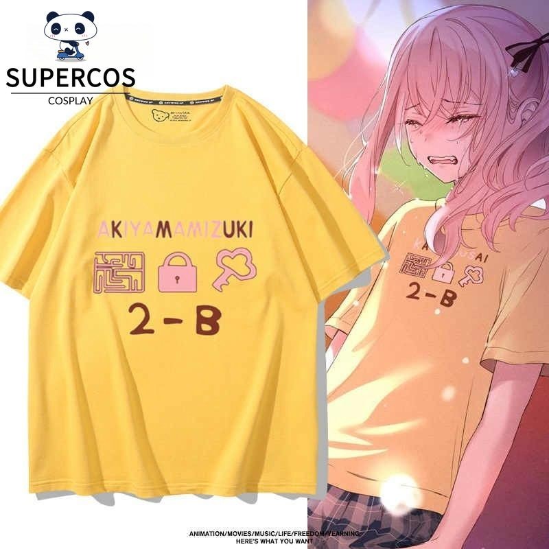 Project Sekai Colourful Stage Akiyama Mizuki เสื้อยืดแขนสั้นฤดูร้อน Clothe