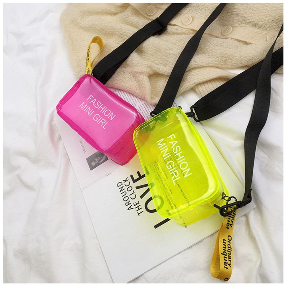 【ส่งจากกรุงเทพฯ】 กระเป๋าถือกระเป๋าสะพายแฟชั่นแบบใสสําหรับผู้หญิง bags fashion