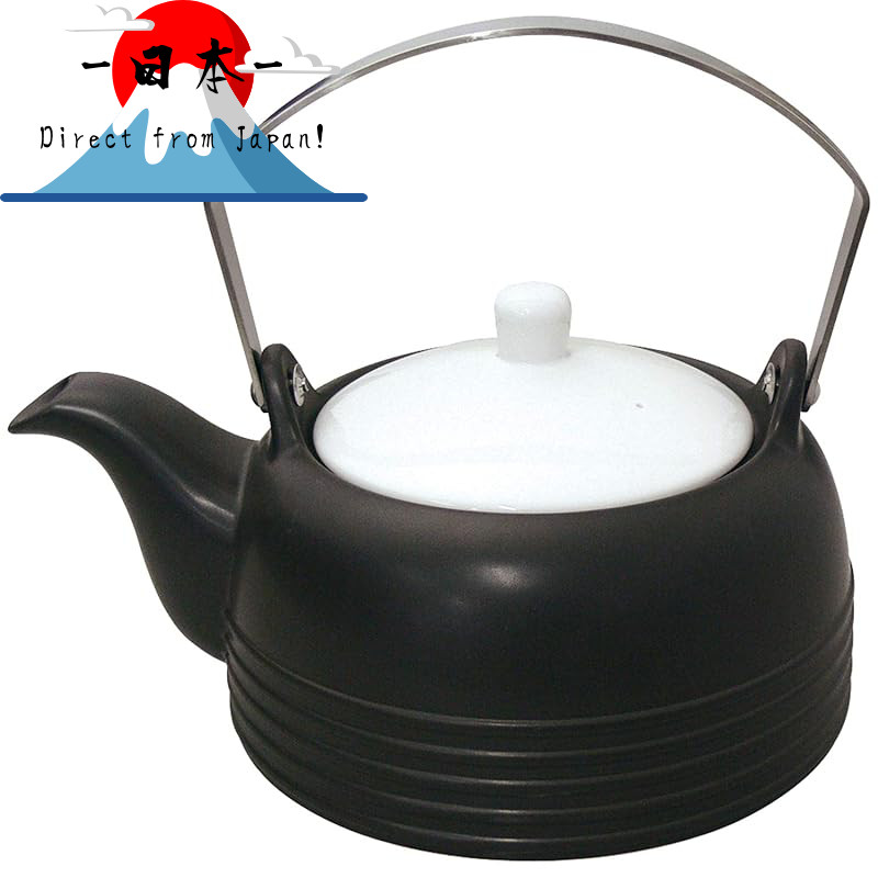 [Direct from Japan]
Suzuki Kyusu Teapot Black 1.2L Thermatec IH-compatible Kettle Medicinal Clay Tea