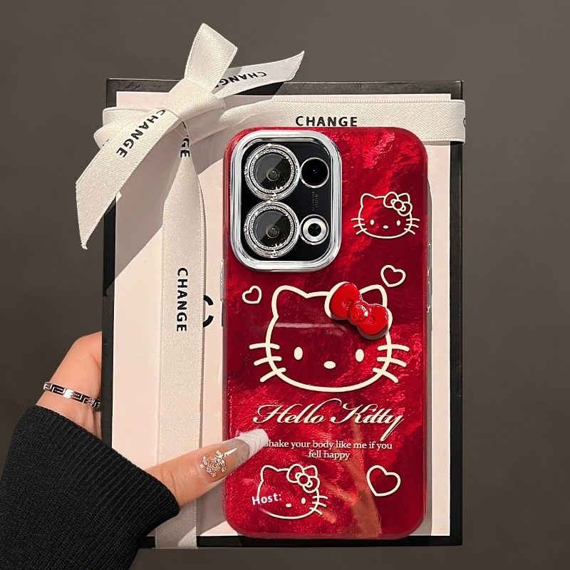 [303]🔥มาพร้อมกับการป้องกันเลนส์🔥เหมา OPPO Reno 14 13 11Pro 9  findX9 X9 Pro Pro เคสโทรศัพท์เหมา เหมาะสําหรับเคสโทรศัพท์ opporeno13 Benming ปี 7pro/13 Cat Bow reno9/8/7pro กันกระแทก