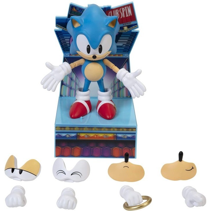 SONIC THE HEDGEHOG ULTIMATE 6 SONIC COLLECTIBLE ACTION FIGURE ต้นฉบับ