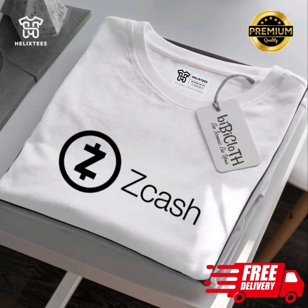 เสื้อยืด Distro Trader kripto ZCash Cotton Combed 20s Helix Premium 100%