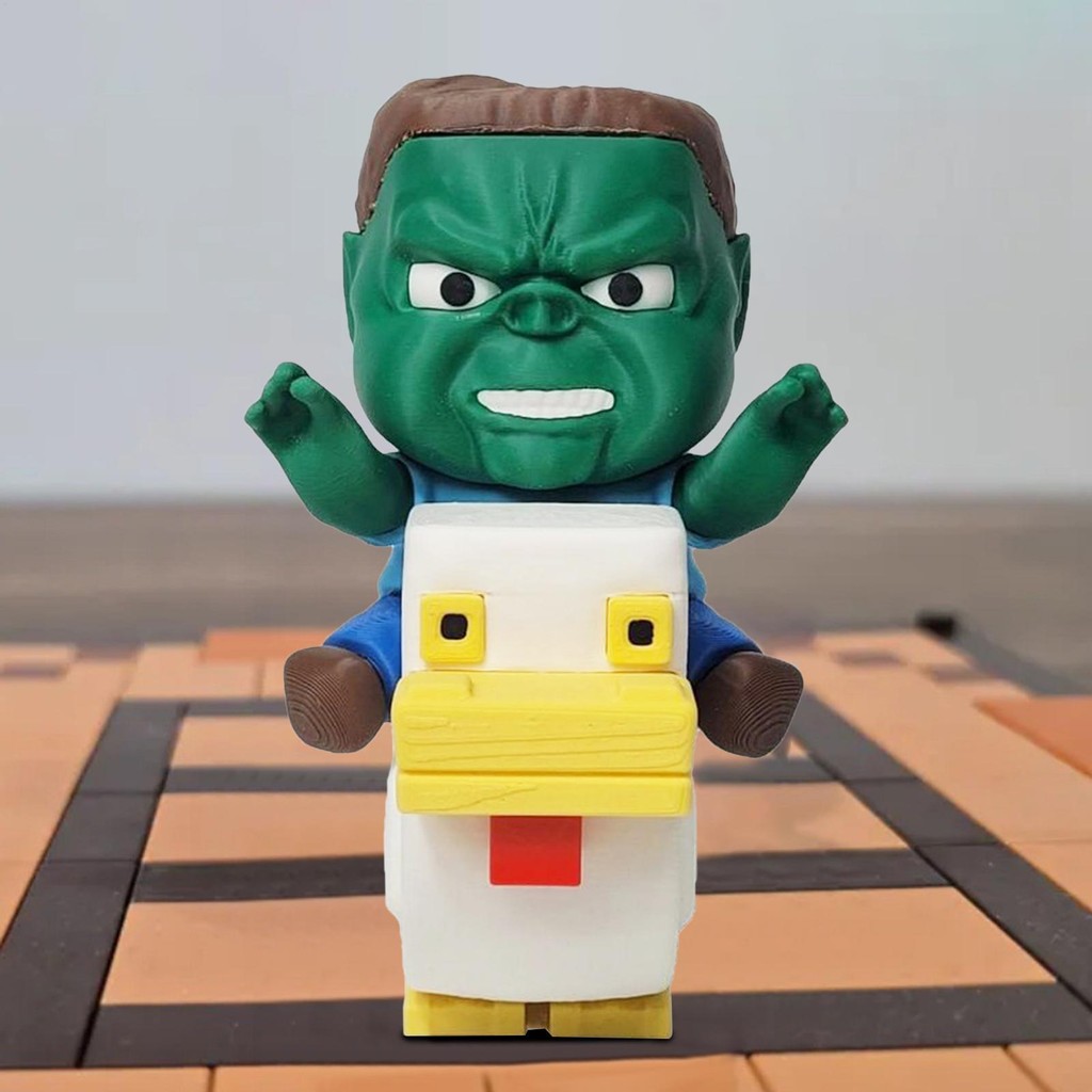 ภาพยนตร์ Minecraft Chicken Rider ไปไวรัส Chicken Rider Zombies + การพิมพ์ 3D shinph