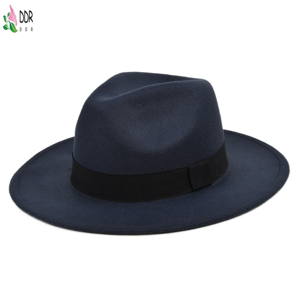 1 แพ็คสั้น Brim Fedora หมวกปีกสั้นหมวก Fedora หมวกสําหรับ Unisex