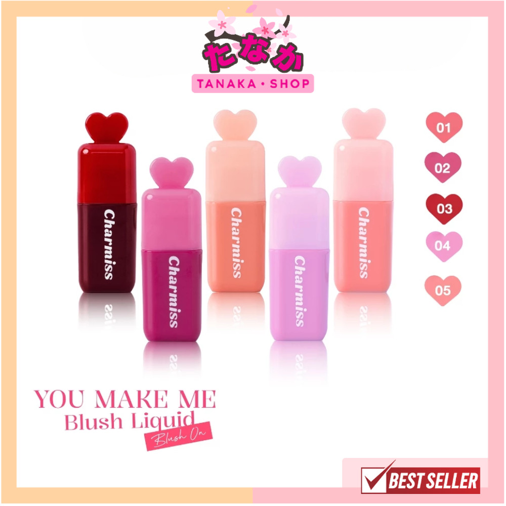 🔥แท้/ถูกที่สุด/ไลฟ์ทุกวัน🔥(1ชิ้น) Charmiss You Make Me Blush Liquid Blush On  3.5 g บลัชน้ำมินิฮาร์ท
