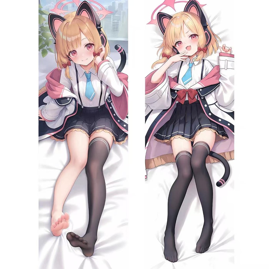 อะนิเมะ Blue Archive Saiba Momoi หมอนกอดปลอกหมอนคู่พิมพ์ด้านข้าง Dakimakura หมอน
