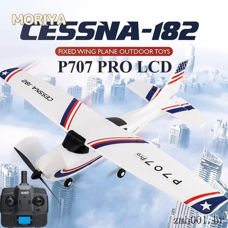 Cessna 182 Fx801 เครื่องบินควบคุมระยะไกลสําหรับเด็กชายและเด็กหญิงของเล่นเพื่อการศึกษาสําหรับเด็ก