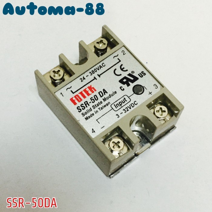 Md99 FOTEK SSR-50DA 50A SSR50-DA Solid State Relay DC-AC 220V Contact Relay