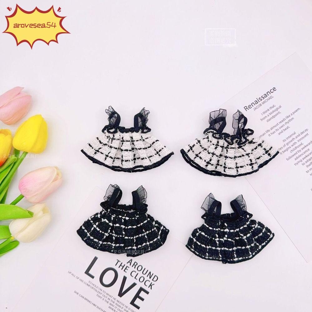 เสื้อผ้าตุ๊กตา AROVE, กระโปรงลายสก๊อตสีสันสดใส DIY, 2024 เกมแต่งตัวที่ดีสําหรับ 13 ซม. Wallace Gromit สุนัข, 10-15 ซม.ตุ๊กตาผ้าฝ้าย
