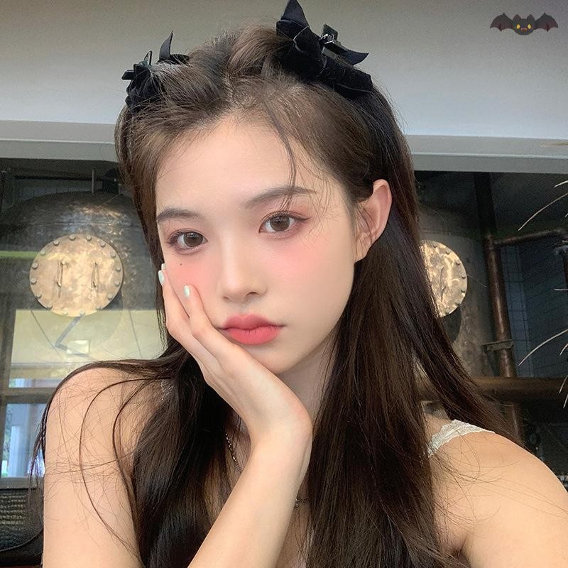 [PE] 1PC โบว์หวานผมขนาดเล็ก Claw คลิปเจ้าหญิงกํามะหยี่โบว์ Claw Clamp Headwear สาวผู้หญิงเกาหลีอุปกรณ์เสริมผม TH - รูปที่ 5