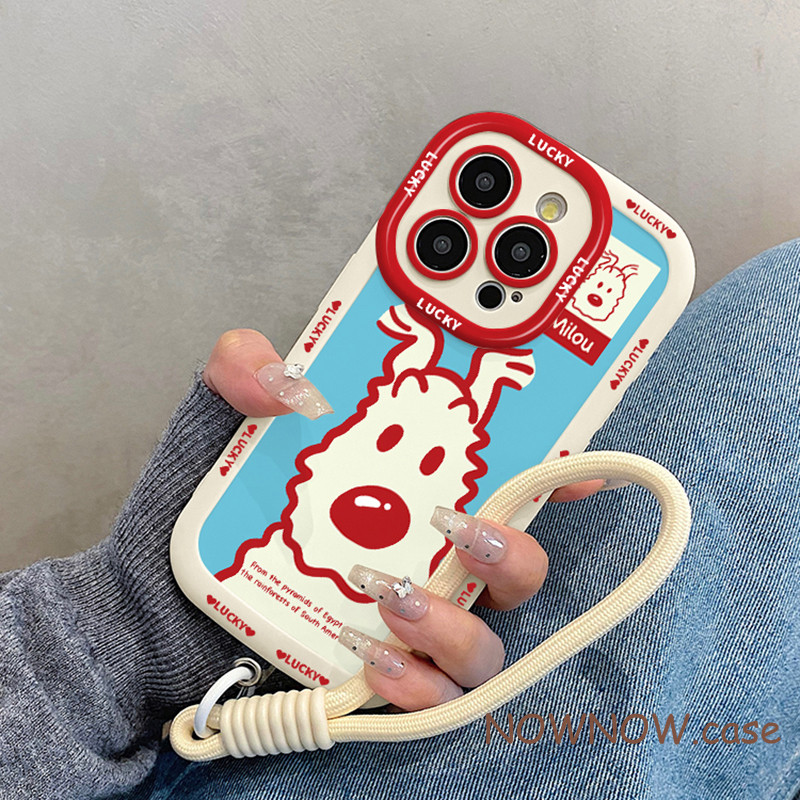 Iphone 16 15 14 13 12 11 Pro Max X XR XS Max 7 8 Plus INS น่ารักการ์ตูนสุนัขเคสโทรศัพท์ปกอ่อน