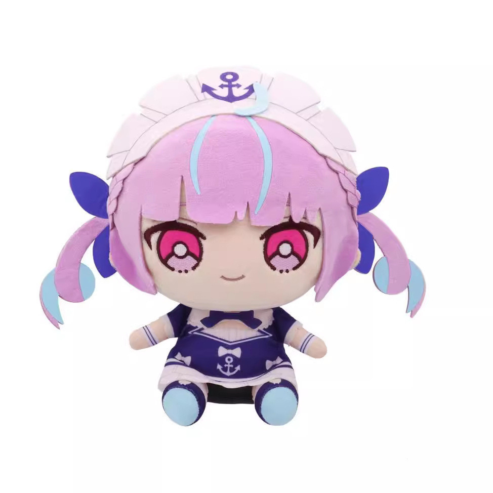 Hololive youtuber Minato Aqua Plush Doll suffed Toy KIDS Gift