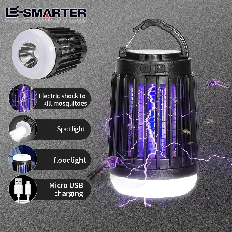 Solar Charging Mosquito Killer Lamp Mute Insect Repellent Radiationless Electric Insect Trap Mosquit