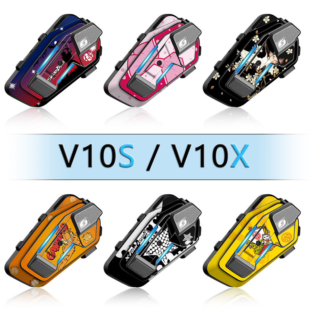 สําหรับ VIMOTO V10X V10S หมวกกันน็อคหูฟังสติกเกอร์ป้องกันกันน้ํารถจักรยานยนต์ป้องกันฟิล์มสติกเกอร์ตก