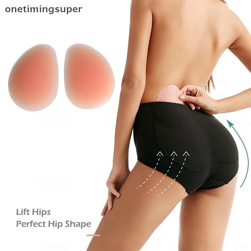 Onetimingsuper ผู้หญิงเซ็กซี่ซิลิโคนใส่สะโพกขึ้น Butt Lifter ก้นที่ถอดออกได้ Butt Pads OTP