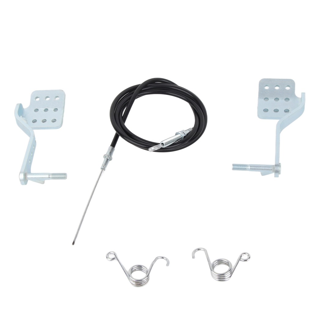 Yชุดแป้นเหยียบโกคาร์ท1คู่แป้นเหยียบเบรคคันเร่งพร้อมสายคันเร่ง71in สำหรับถนน196 6.5 Azusa Fun Kart ae