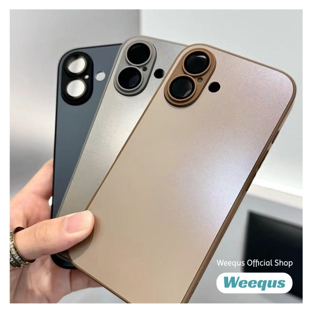 Slight Matte Desert Titaniumเคสโทรศัพท์พร้อมฟิล์มเลนส์สําหรับiPhone 16 16 Plus 15 14 Pro Max 13 12 11 Pro Max Premiumปกหลัง