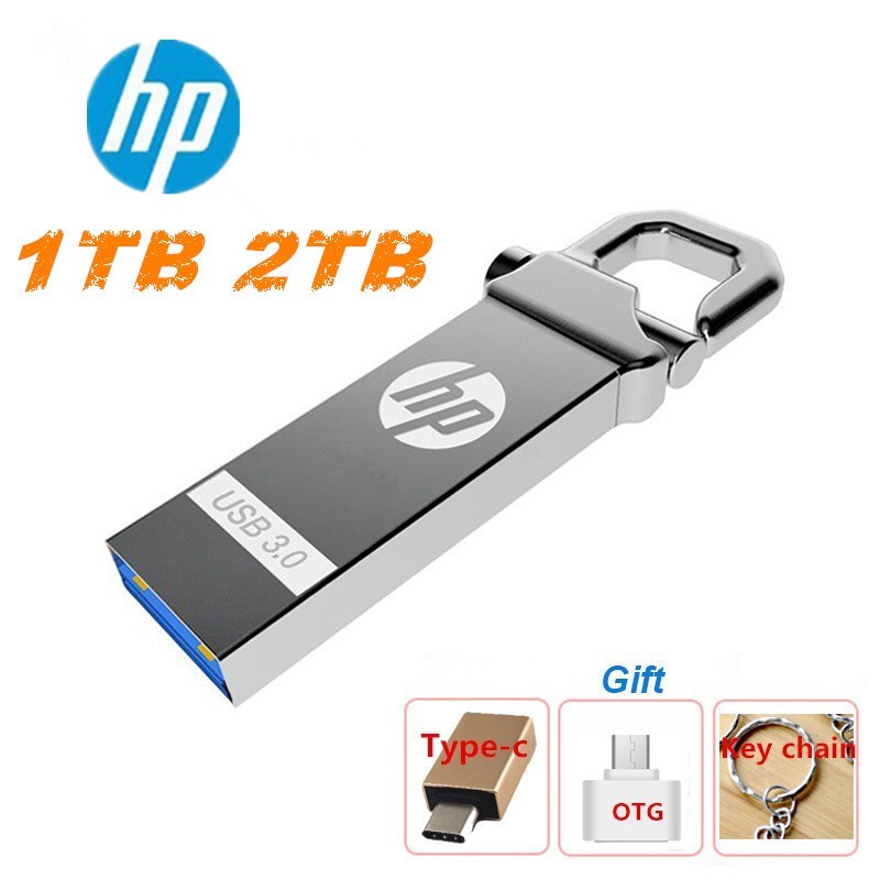 ใหม่ Original HP X750W ความเร็วสูงโลหะ USB3.0 แฟลชไดรฟ์กันน้ํา Real 1TB 2TB U Disk